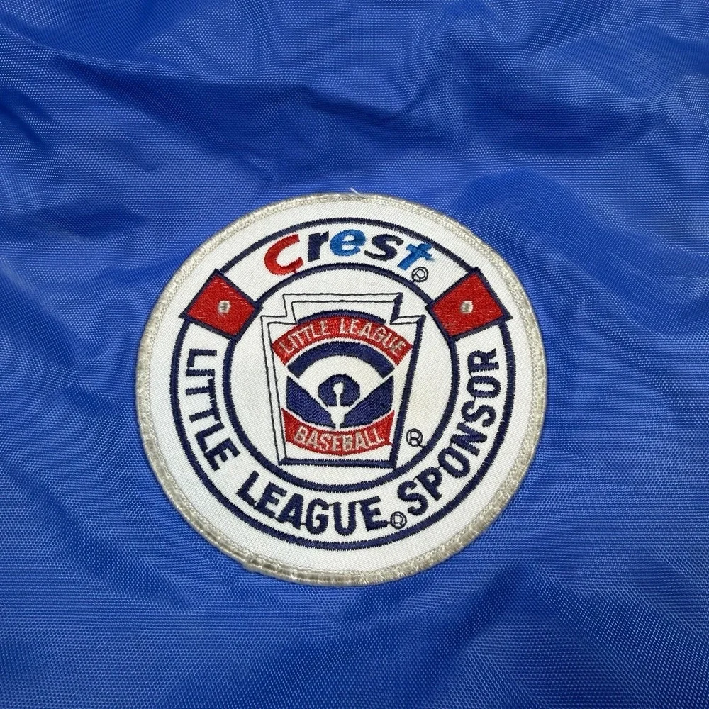 Vintage Little‎ League Baseball Crest Sponsor Duffle Bag Blue And Red
